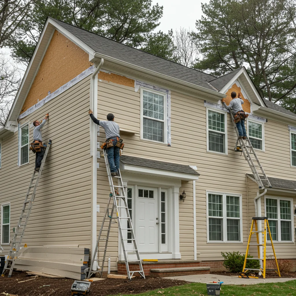 House siding repair