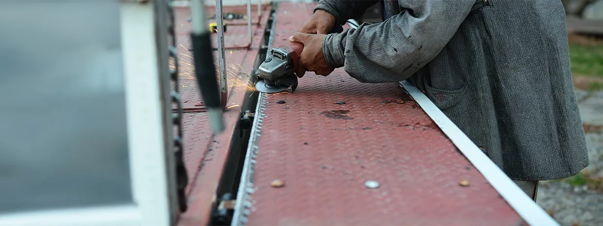 Now we remove old roofing if needed and prepare the surface for installation.