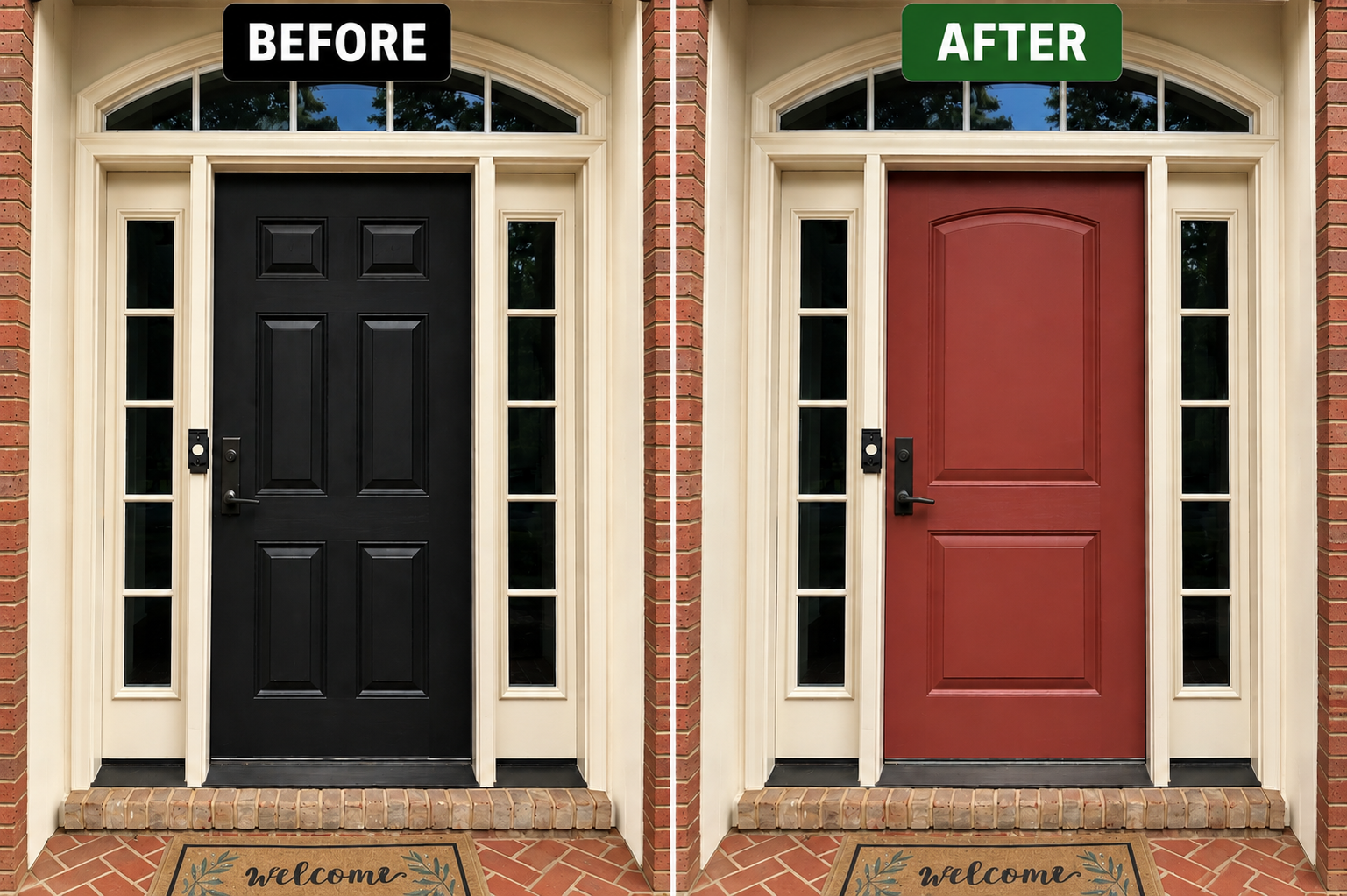 before-and-after-Door Replacement